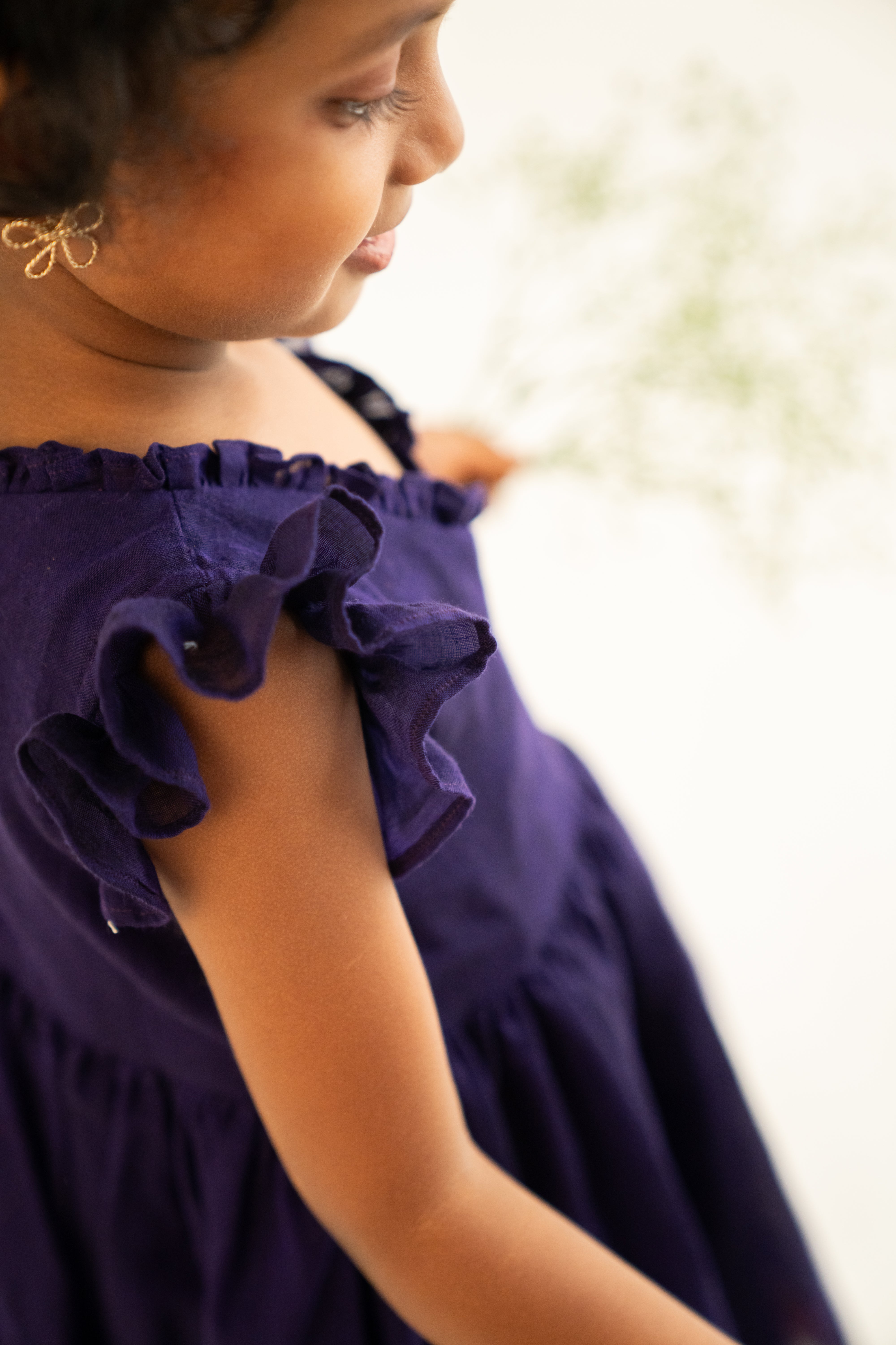 Purple Ruffle Dress