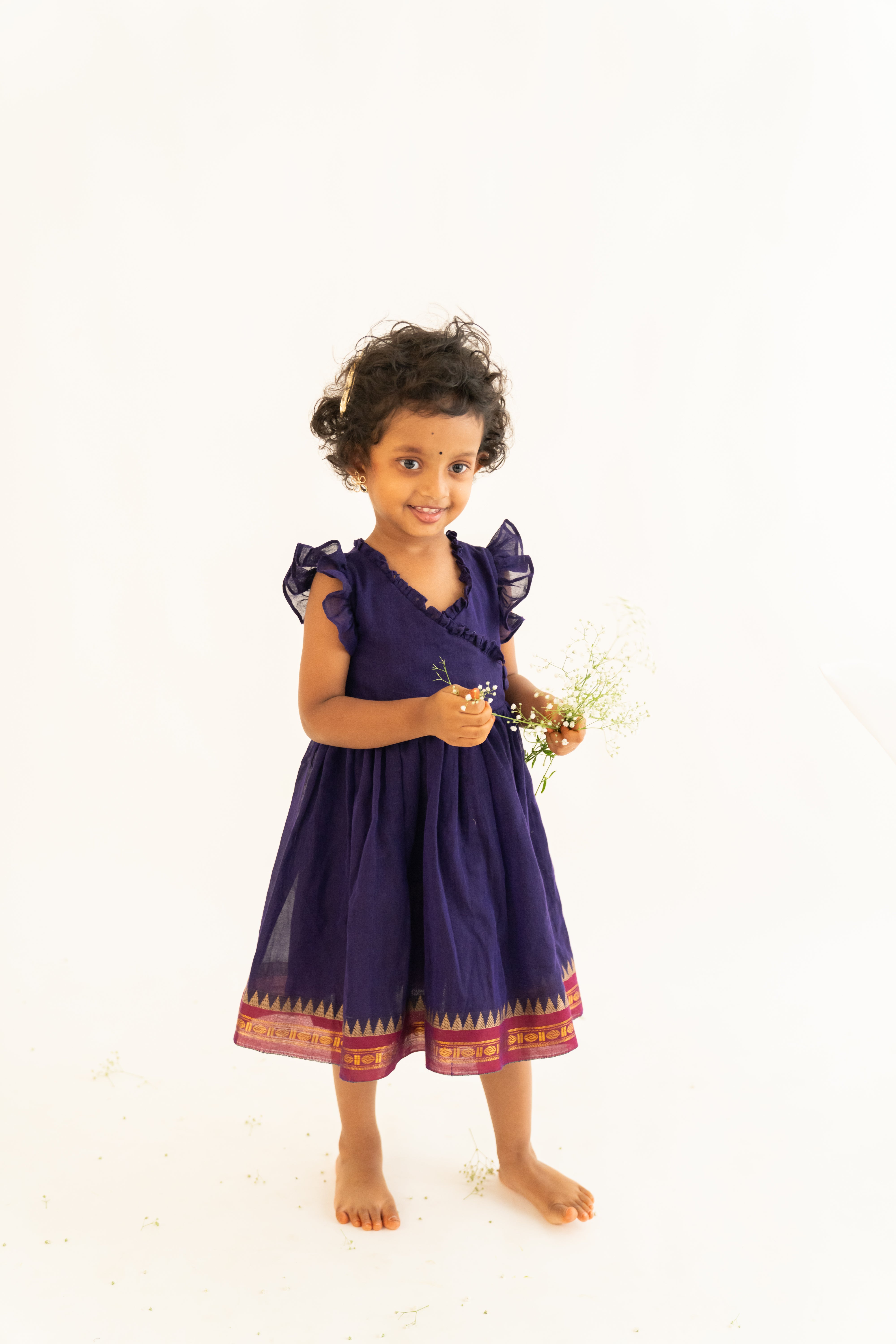 Purple Ruffle Dress