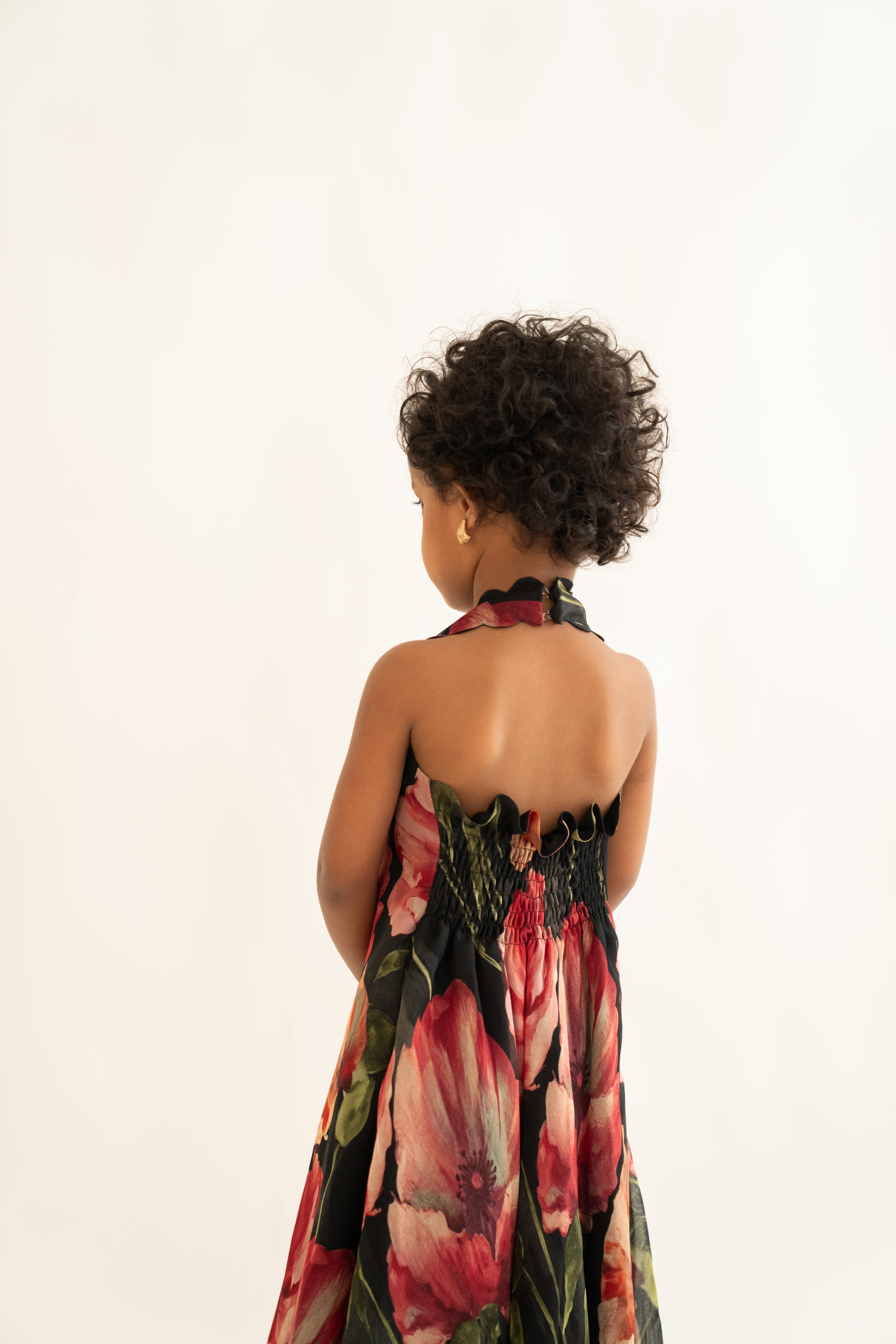 Black & Red Floral Dress