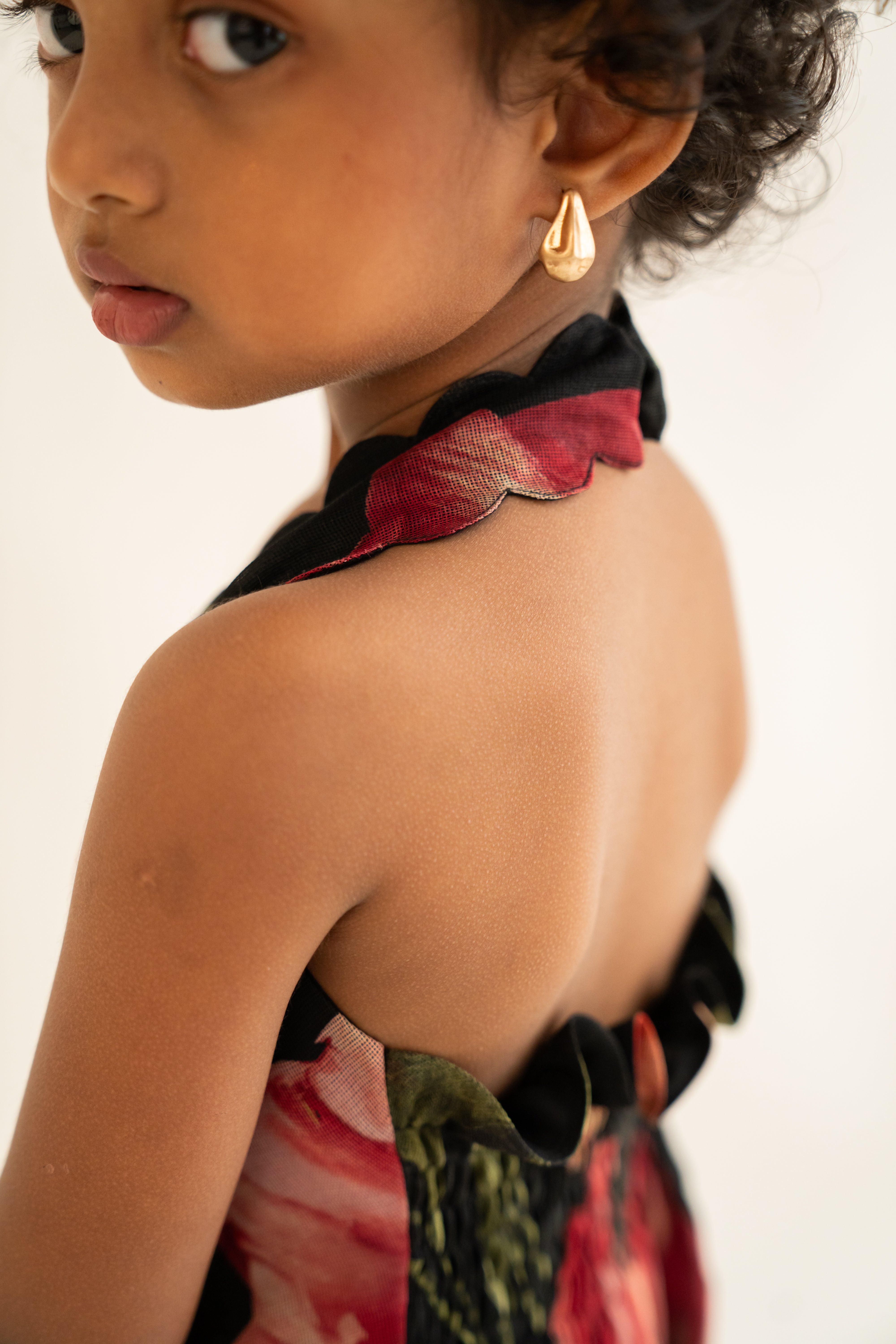 Black & Red Floral Dress