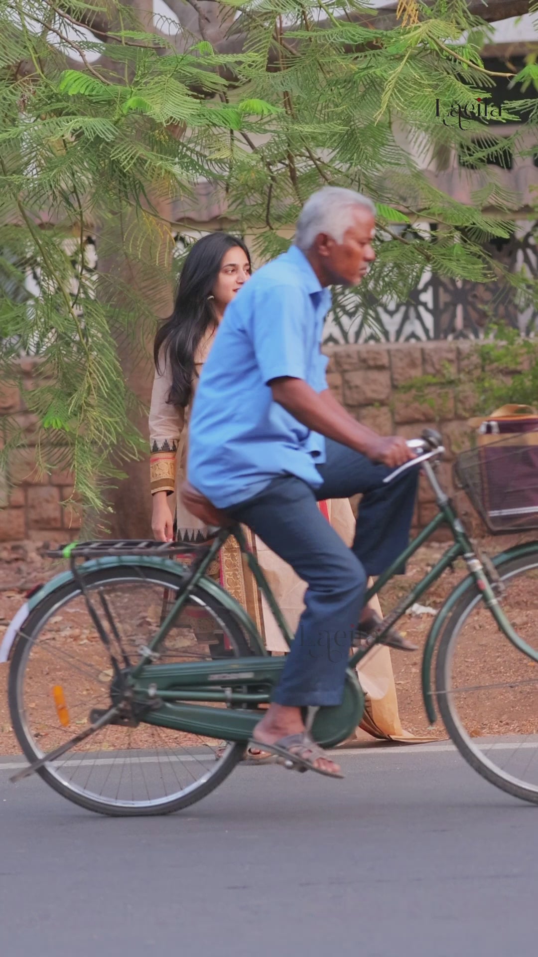 Biege cotton top with shawl