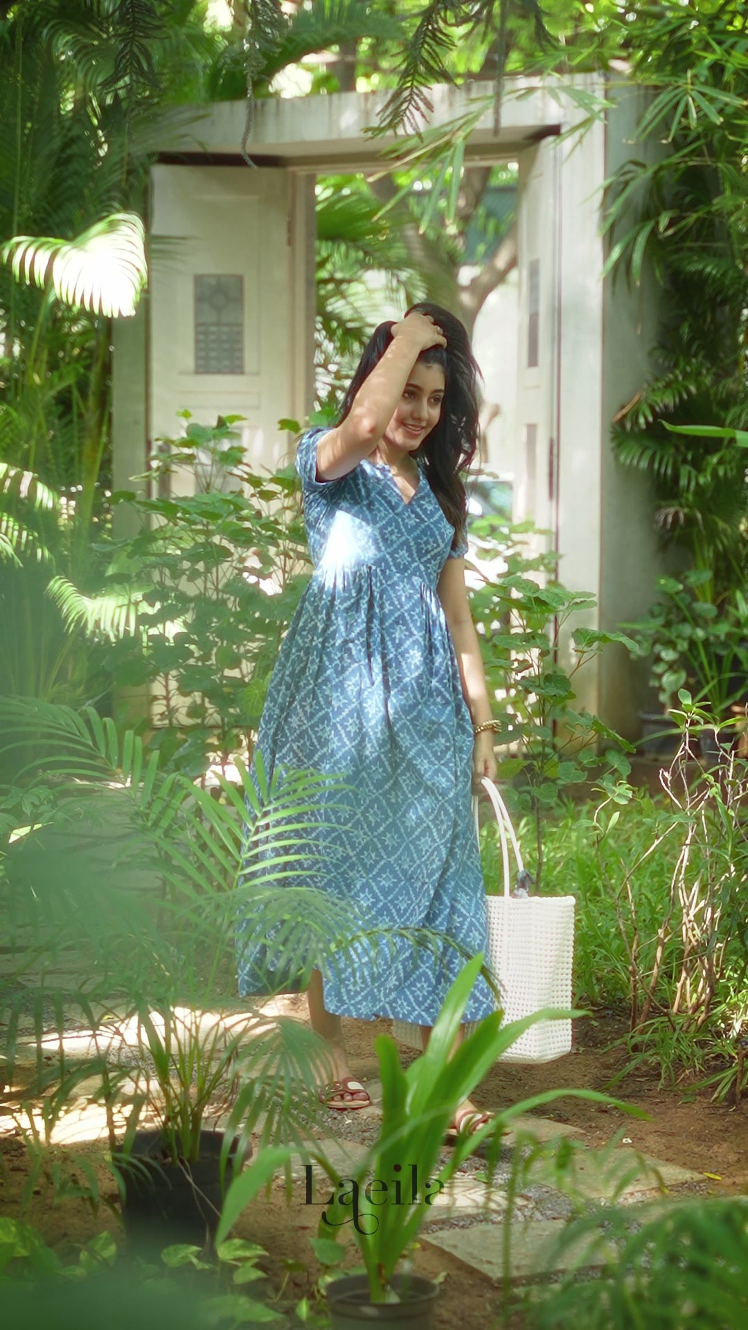 Blue Cotton Maxi