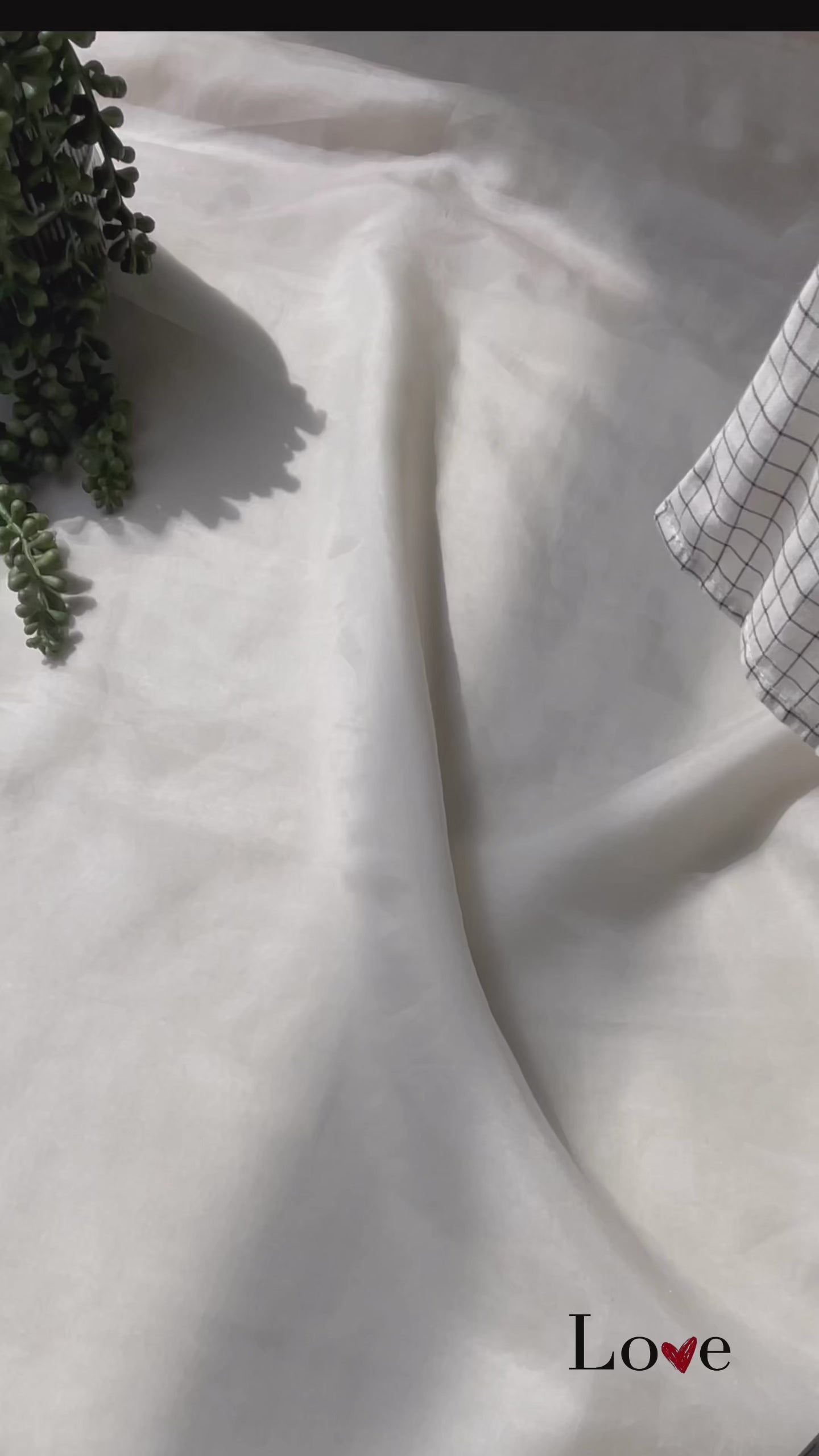 White Checks Tie up Frock