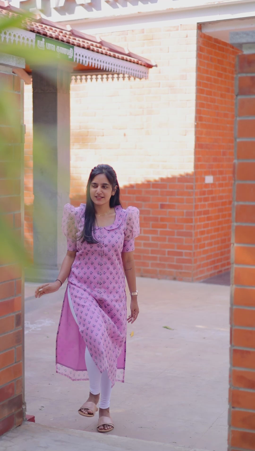 Light Green Leaf cotton Top