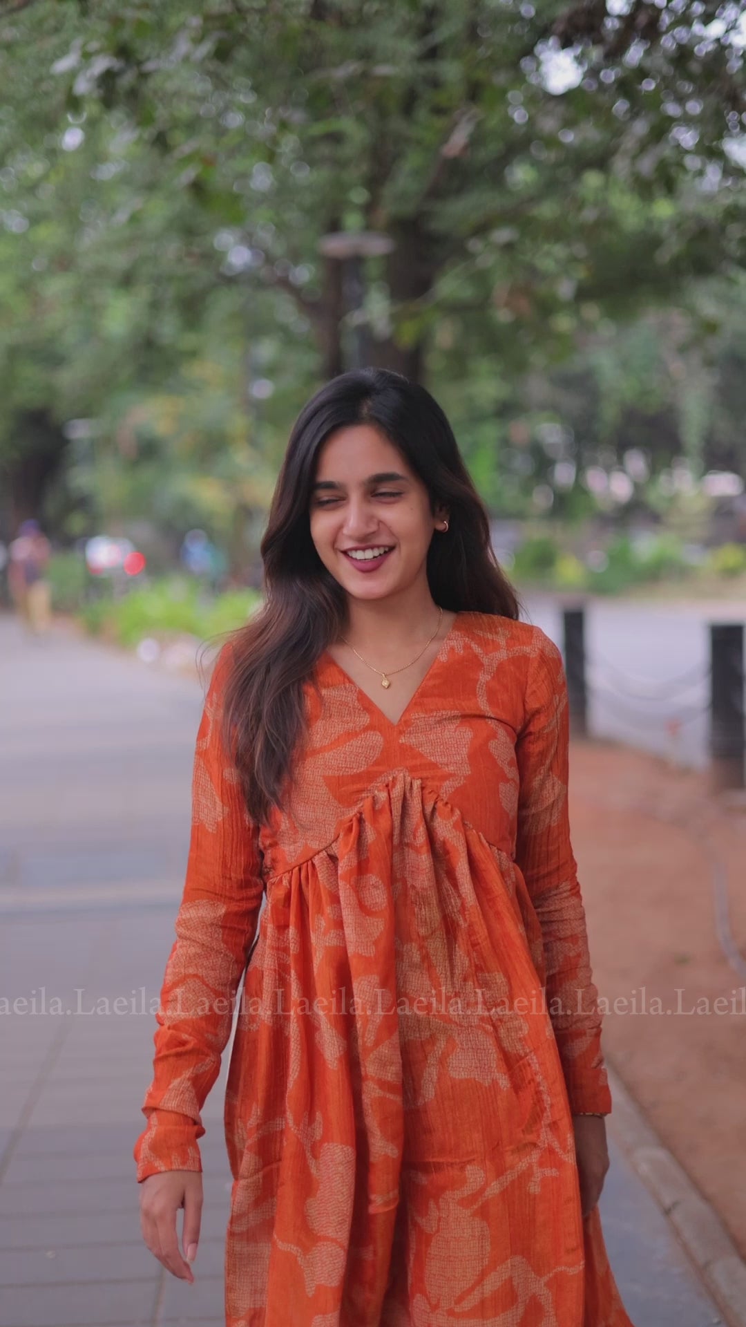 Rust Orange Alia cut top