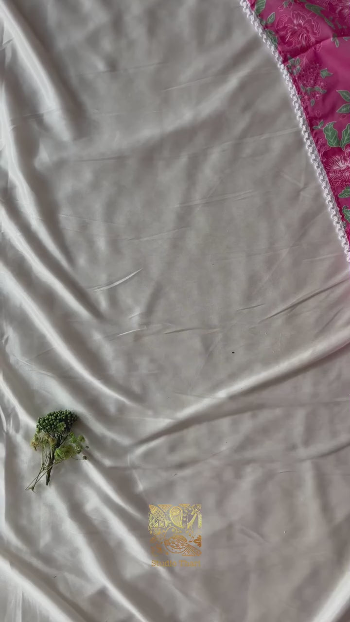 Pure Cotton alia cut kurta Set with embroidered Vneckline Pure Cotton stitched pant Pure cotton duppata