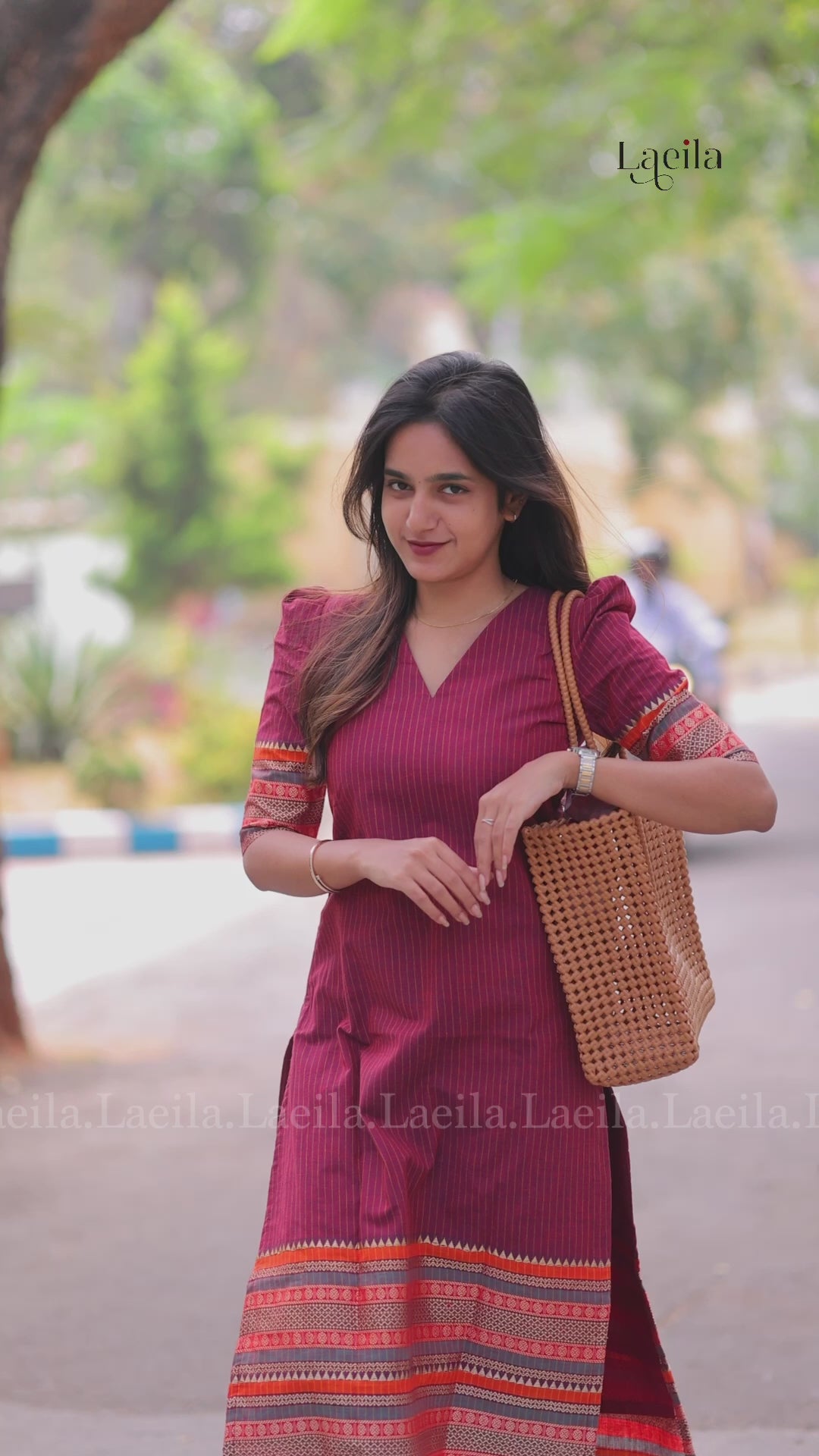 Maroon border Meenakshi - Pure kanchi cotton Top