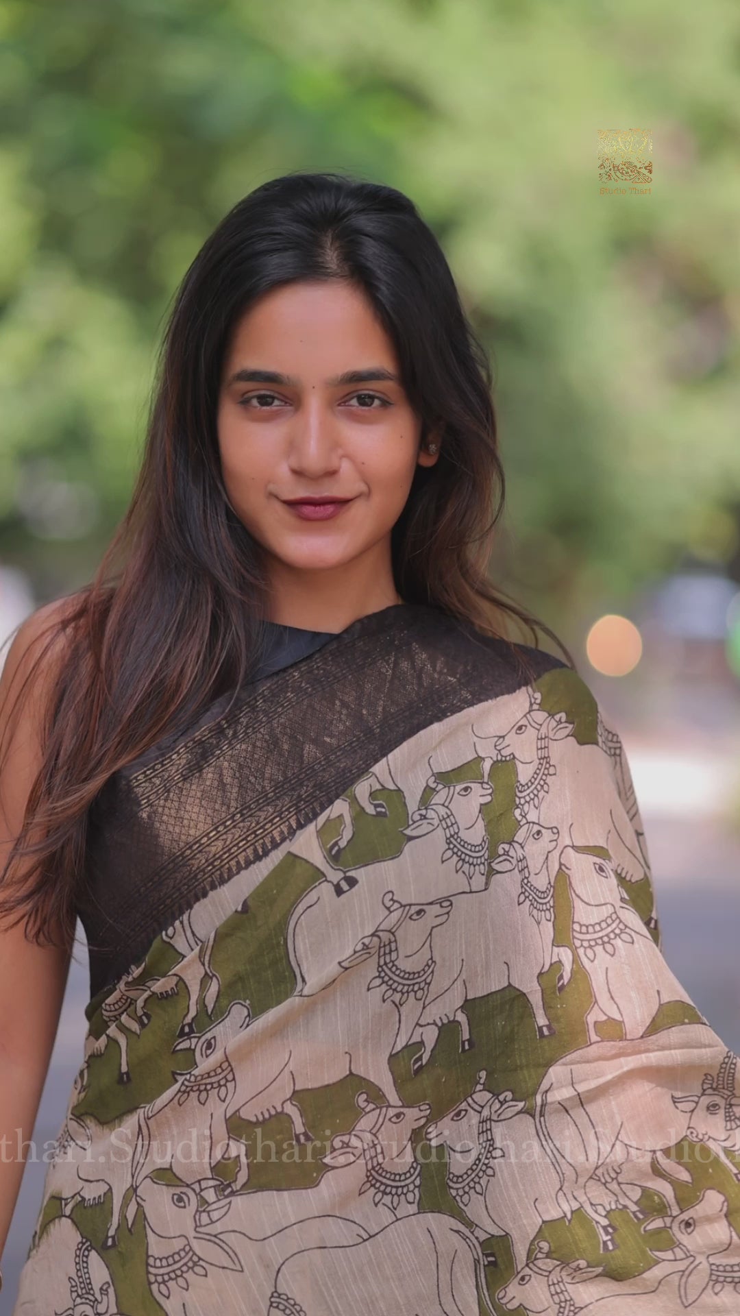 Pichwai Cotton Saree