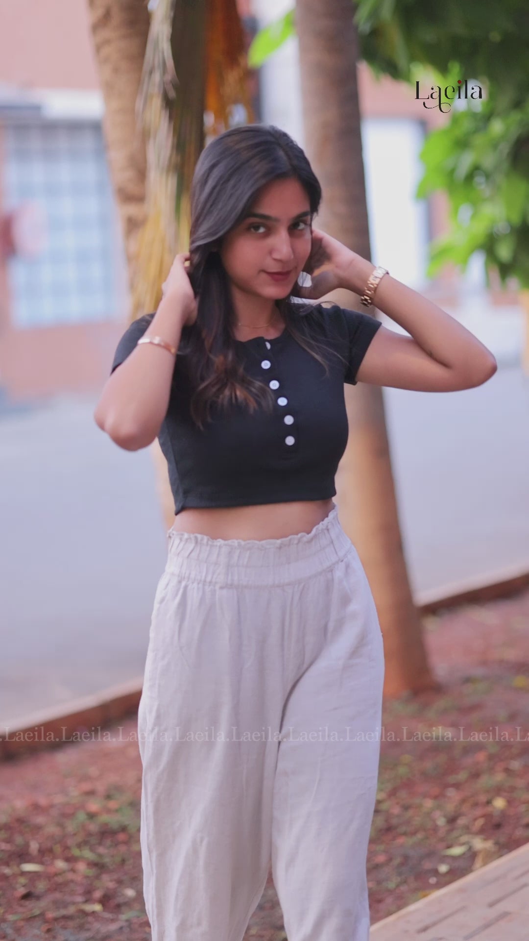 Olive Green Cotton Top