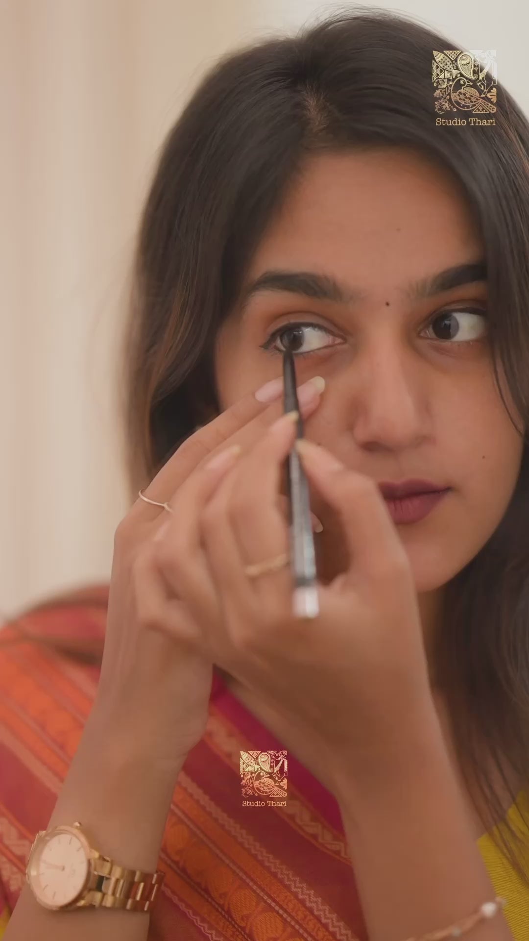 Mustard Yellow “Parvati” Bold and Beautiful Chettinad cotton saree