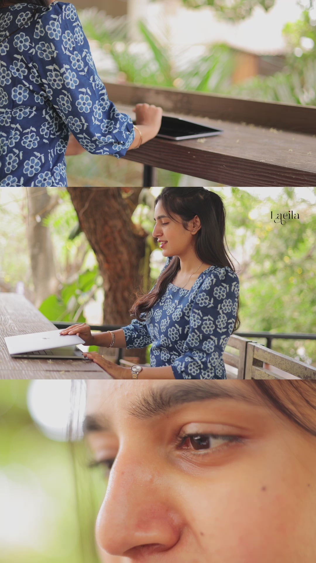 Navy blue cotton top