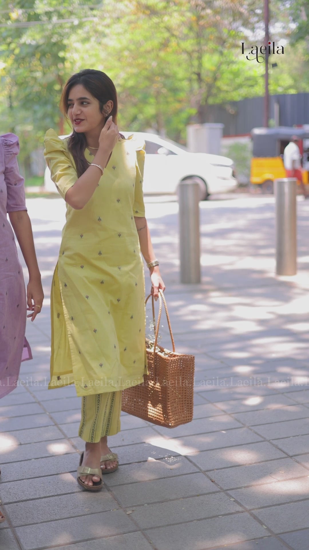 Lavender Meera cotton co-ord set