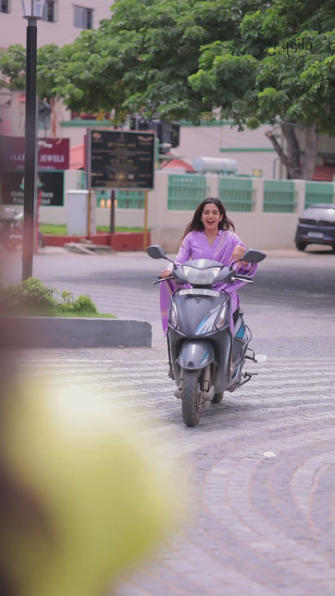 Pale Purple cotton Kadhambari set