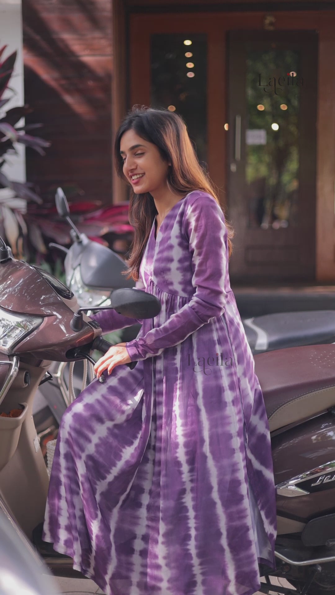 Regal Purple Chiffon Alia cut Top