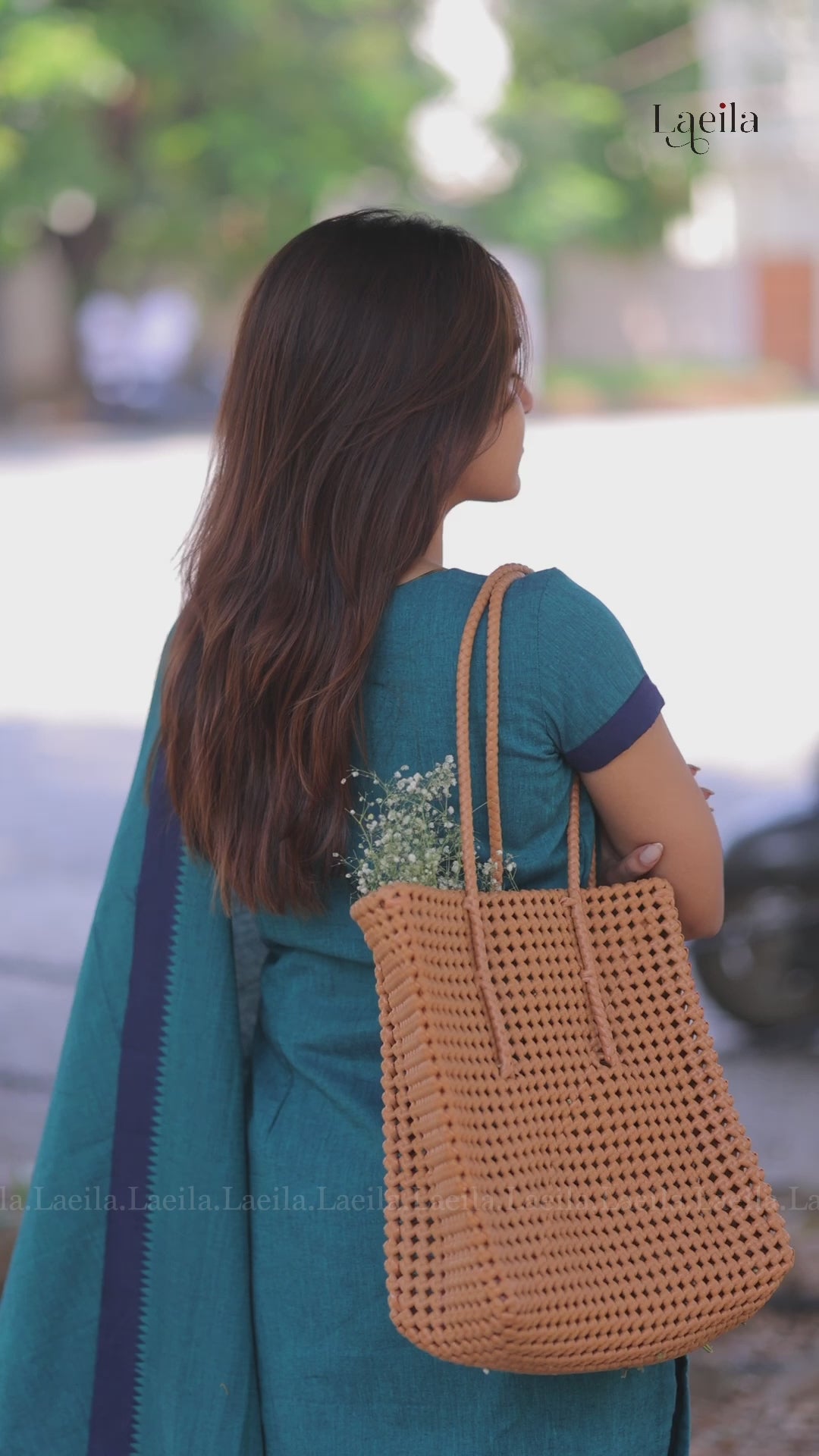 Peacock Blue Cotton Kadhambari Set